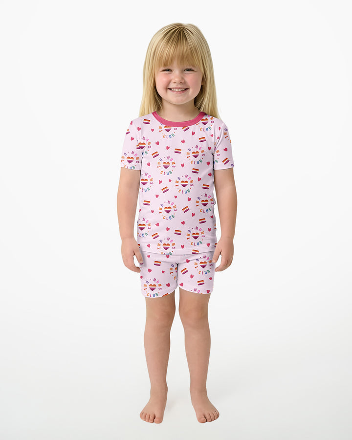 Schlafanzug-Set zweiteilig, kurze Ärmel, kurze Hose, Bambus