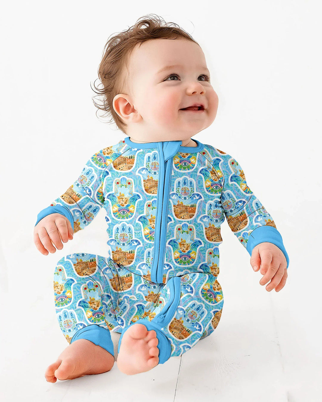 Gerippte Babykleidung mit individuellem Foto - Weich &amp; Skizzenhaft