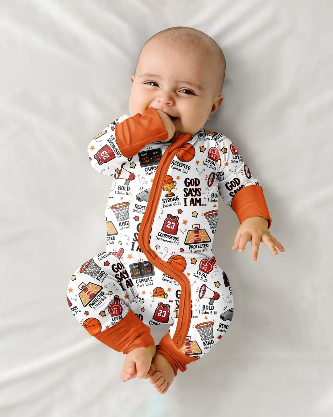 Gerippte Babykleidung mit individuellem Foto - Weich &amp; Skizzenhaft