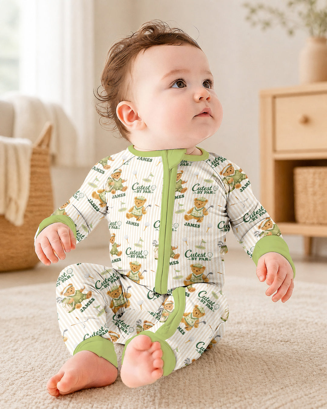 Cutest By Par Custom Name Bamboo Convertible Zippy