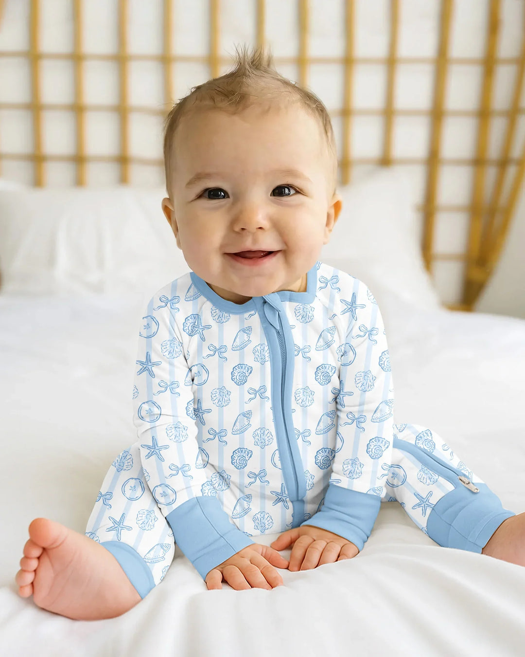 Gerippte Babykleidung mit individuellem Foto - Weich &amp; Skizzenhaft