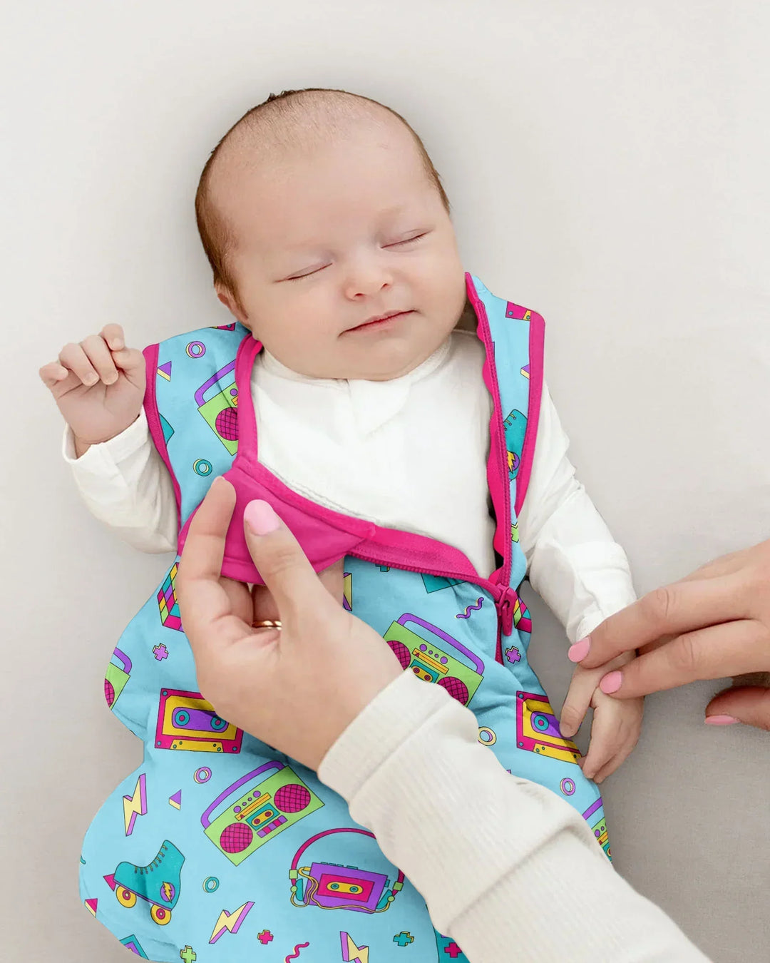 80s Retro Neon Bamboo Sleep Bag