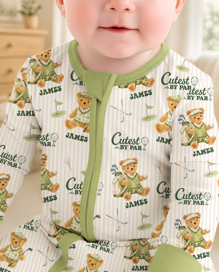 Cutest By Par Custom Name Bamboo Convertible Zippy