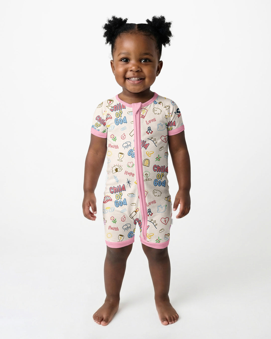 A Child Of God Family Matching Bamboo Shorty Zippy