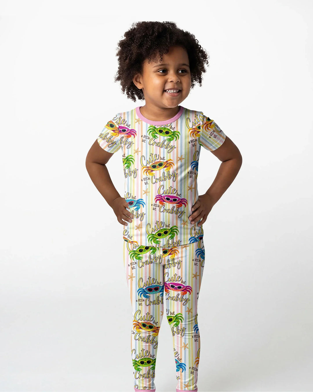 Zweiteiliges, kurzärmliges Pyjama-Set mit Marienkäfern