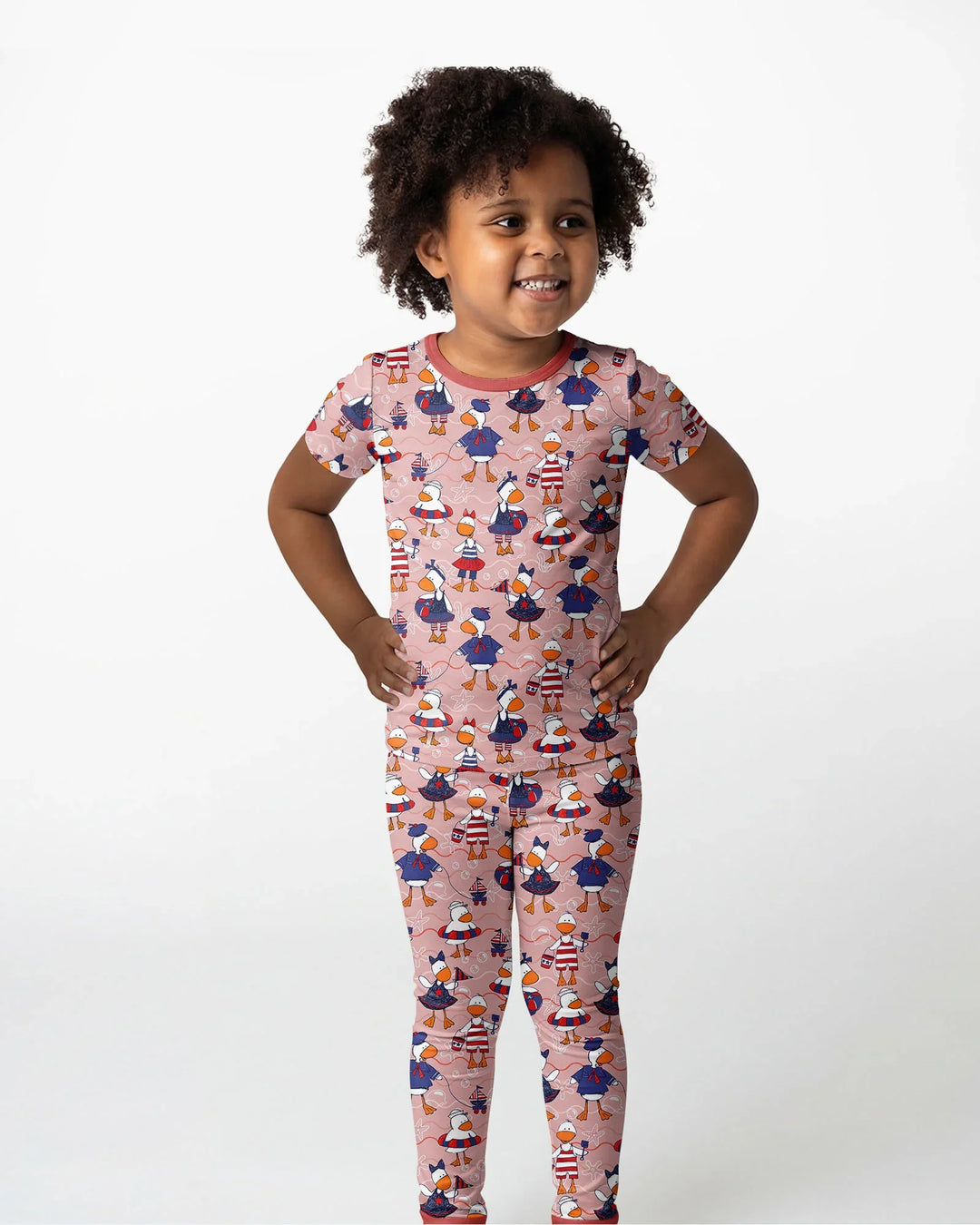 Zweiteiliges, kurzärmliges Pyjama-Set mit Marienkäfern