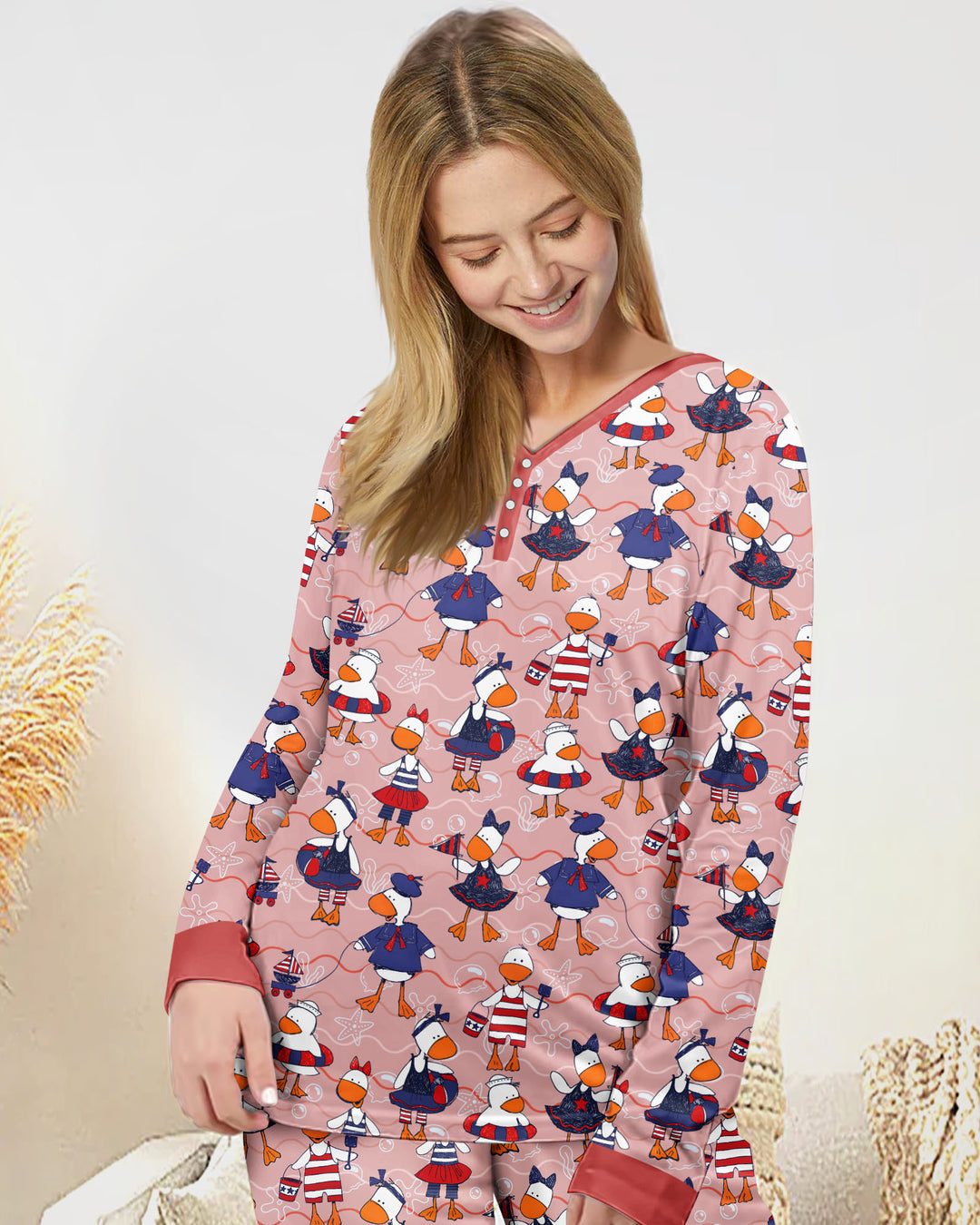 Freedom Floaties Family Matching Bamboo Women Pajama Set