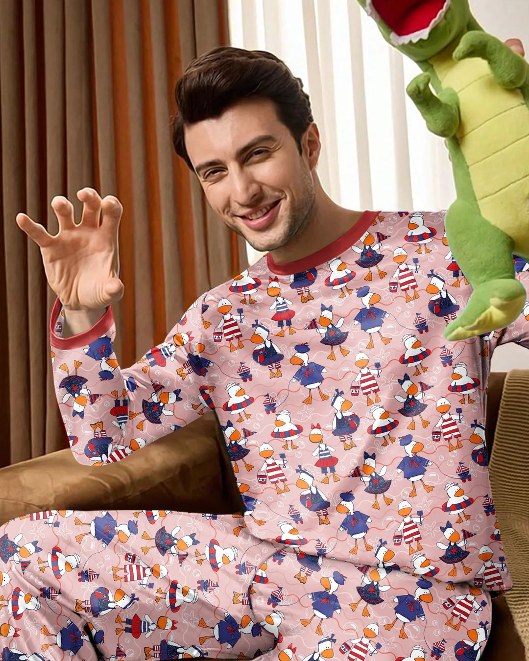 Freedom Floaties Family Matching Bamboo Men's Pajama Set