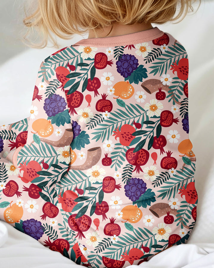 Pomegranate Blessings Night Family Matching Bamboo Convertible Zippy