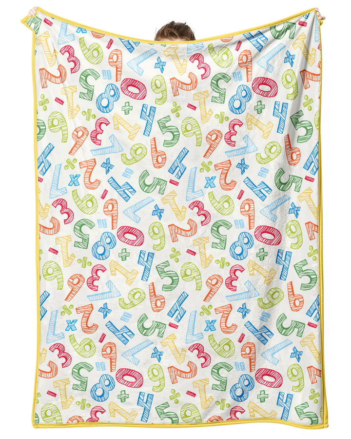 Math Doodles Bamboo Blanket