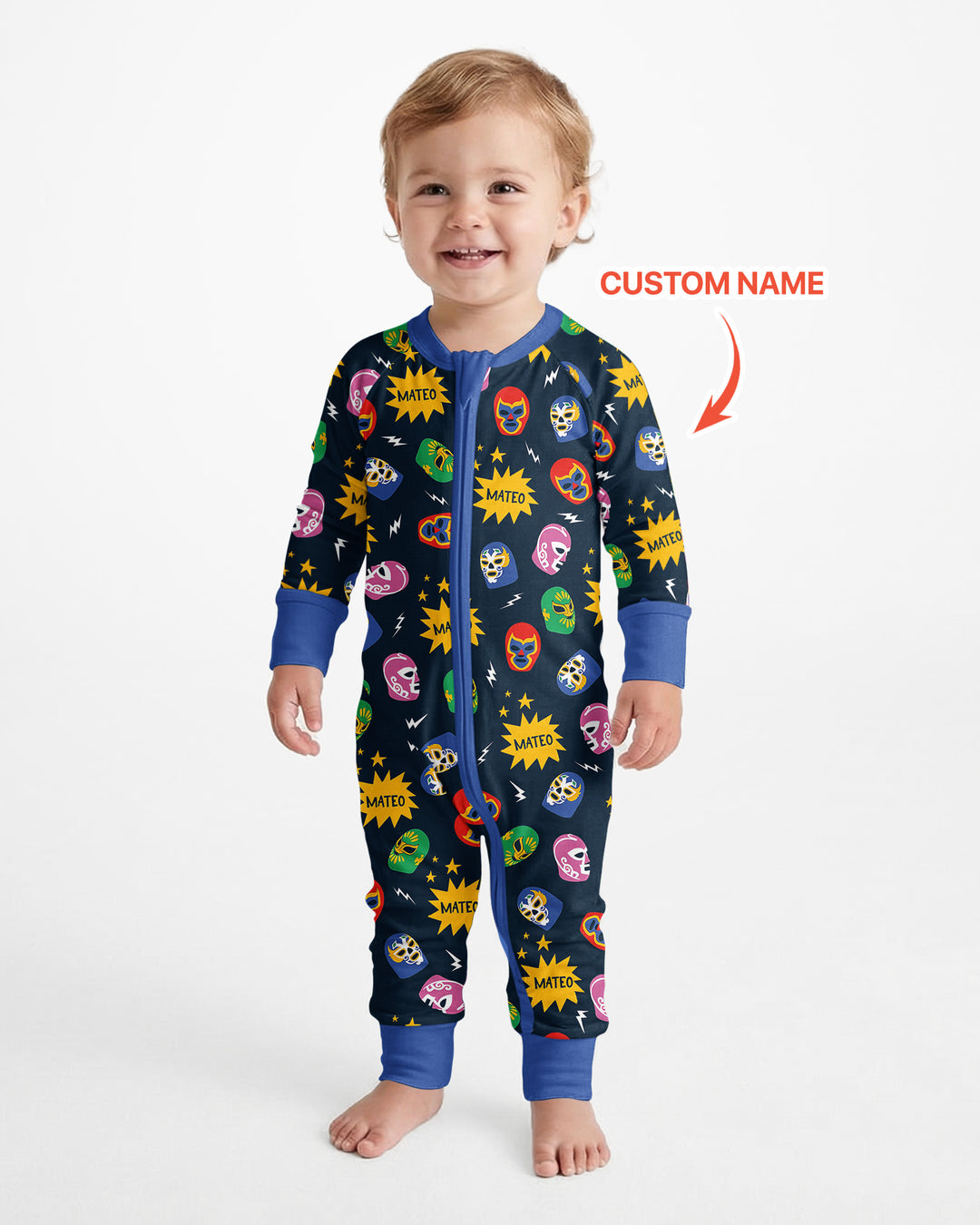 Lucha Libre Custom Name Bamboo Convertible Zippy