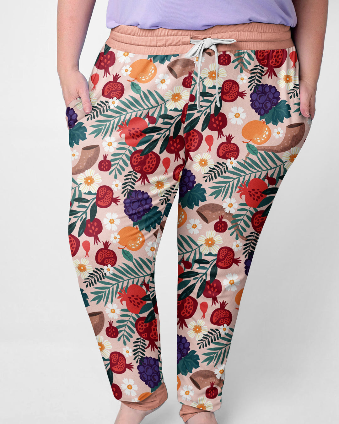 Pomegranate Blessings Night Family Matching Bamboo Women Pajama Set