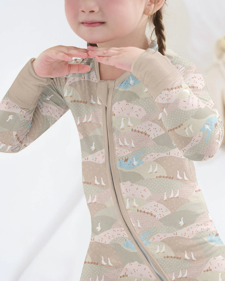 Wandering Geese Family Matching Bamboo Convertible Zippy