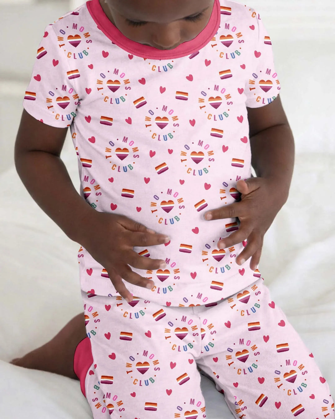 Zweiteiliges, kurzärmliges Pyjama-Set mit Marienkäfern