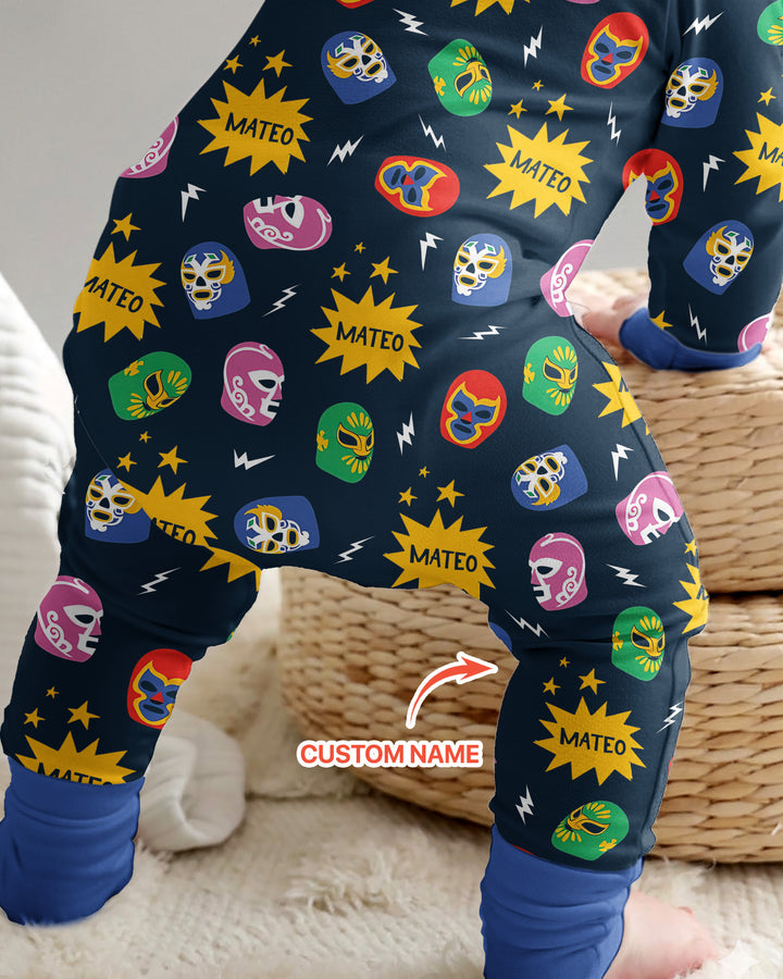 Lucha Libre Custom Name Bamboo Convertible Zippy