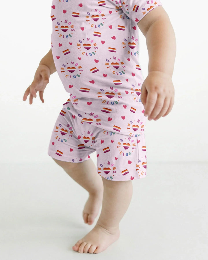 Schlafanzug-Set zweiteilig, kurze Ärmel, kurze Hose, Bambus