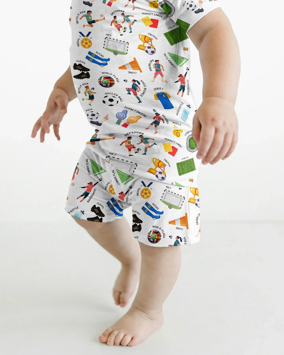 Schlafanzug-Set zweiteilig, kurze Ärmel, kurze Hose, Bambus