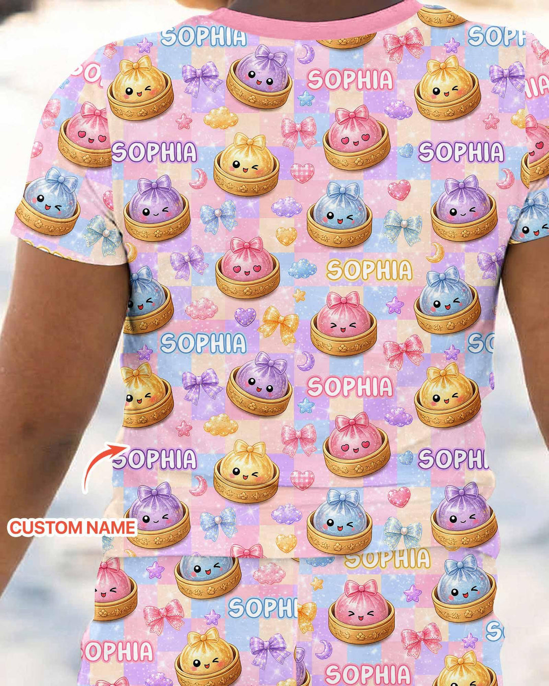 Zweiteiliges, kurzärmliges Pyjama-Set mit Marienkäfern