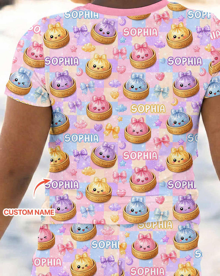 Zweiteiliges, kurzärmliges Pyjama-Set mit Marienkäfern