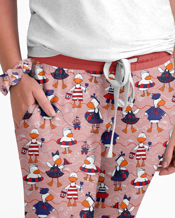 Freedom Floaties Family Matching Bamboo Women Pajama Set