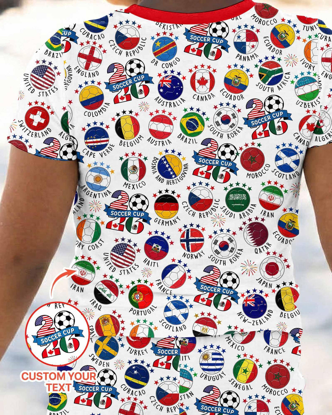 Zweiteiliges, kurzärmliges Pyjama-Set mit Marienkäfern