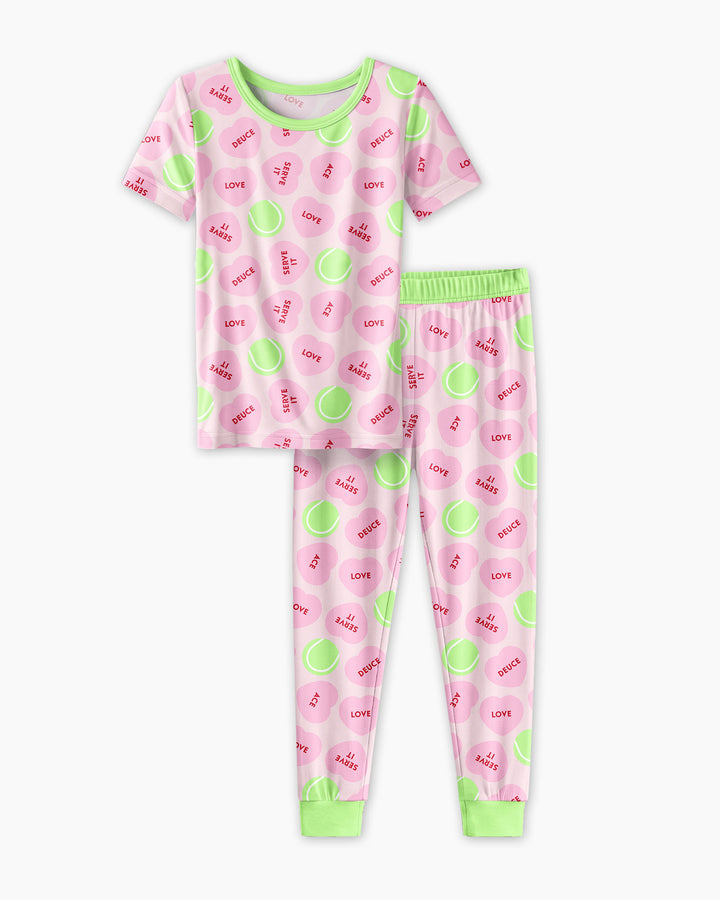 Zweiteiliges, kurzärmliges Pyjama-Set mit Marienkäfern