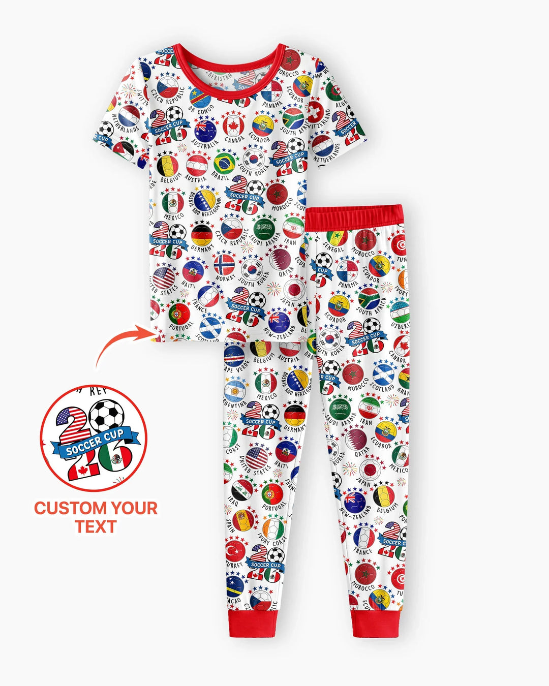 Zweiteiliges, kurzärmliges Pyjama-Set mit Marienkäfern