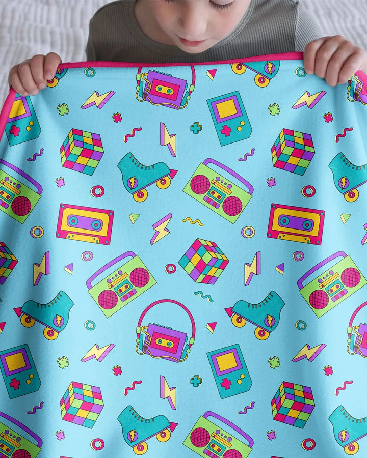 80s Retro Neon Bamboo Blanket