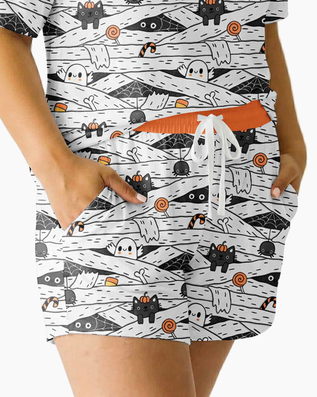 Little Mummy Crew Bamboo Women Short Sleeve Short Pajama Set