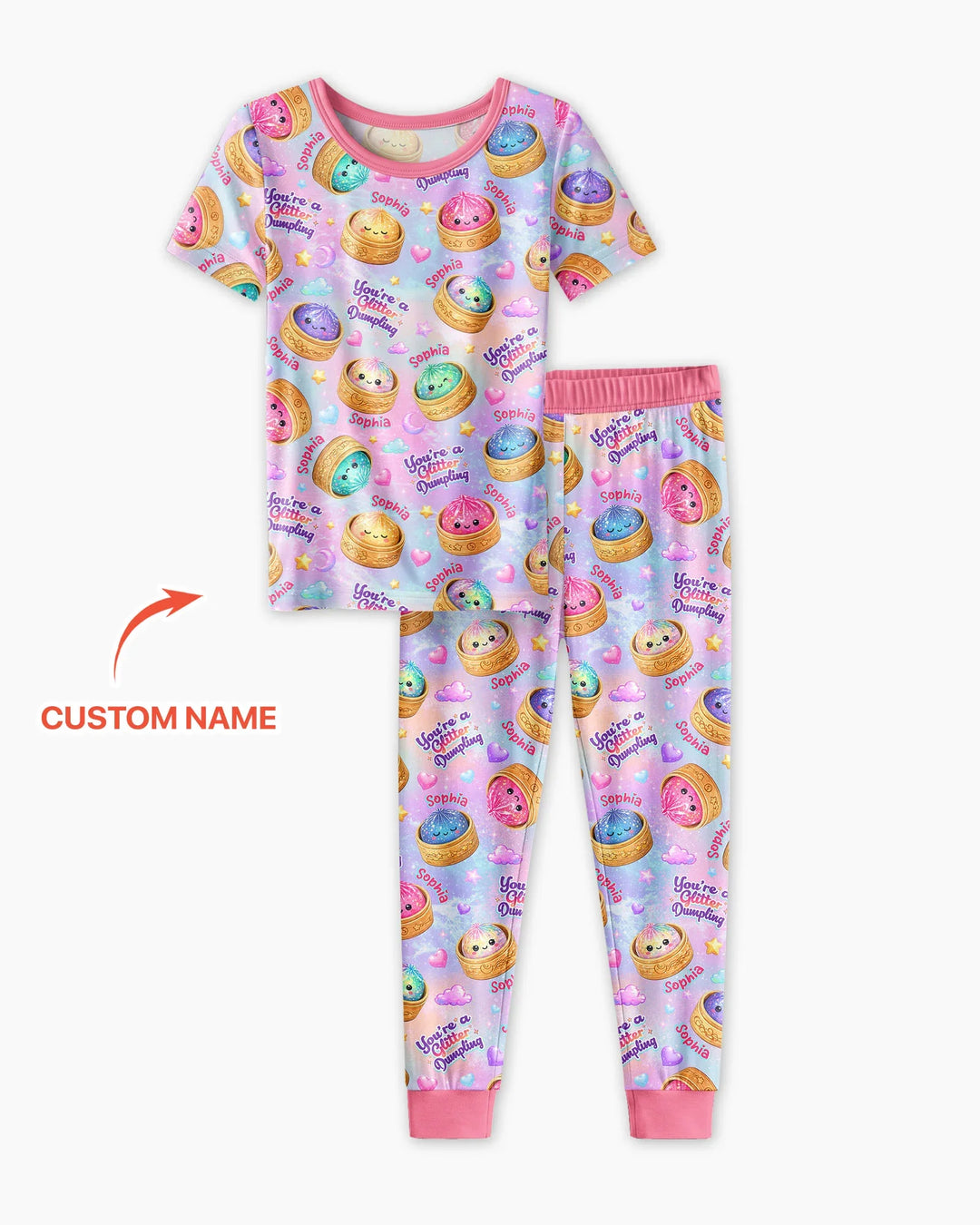 Zweiteiliges, kurzärmliges Pyjama-Set mit Marienkäfern