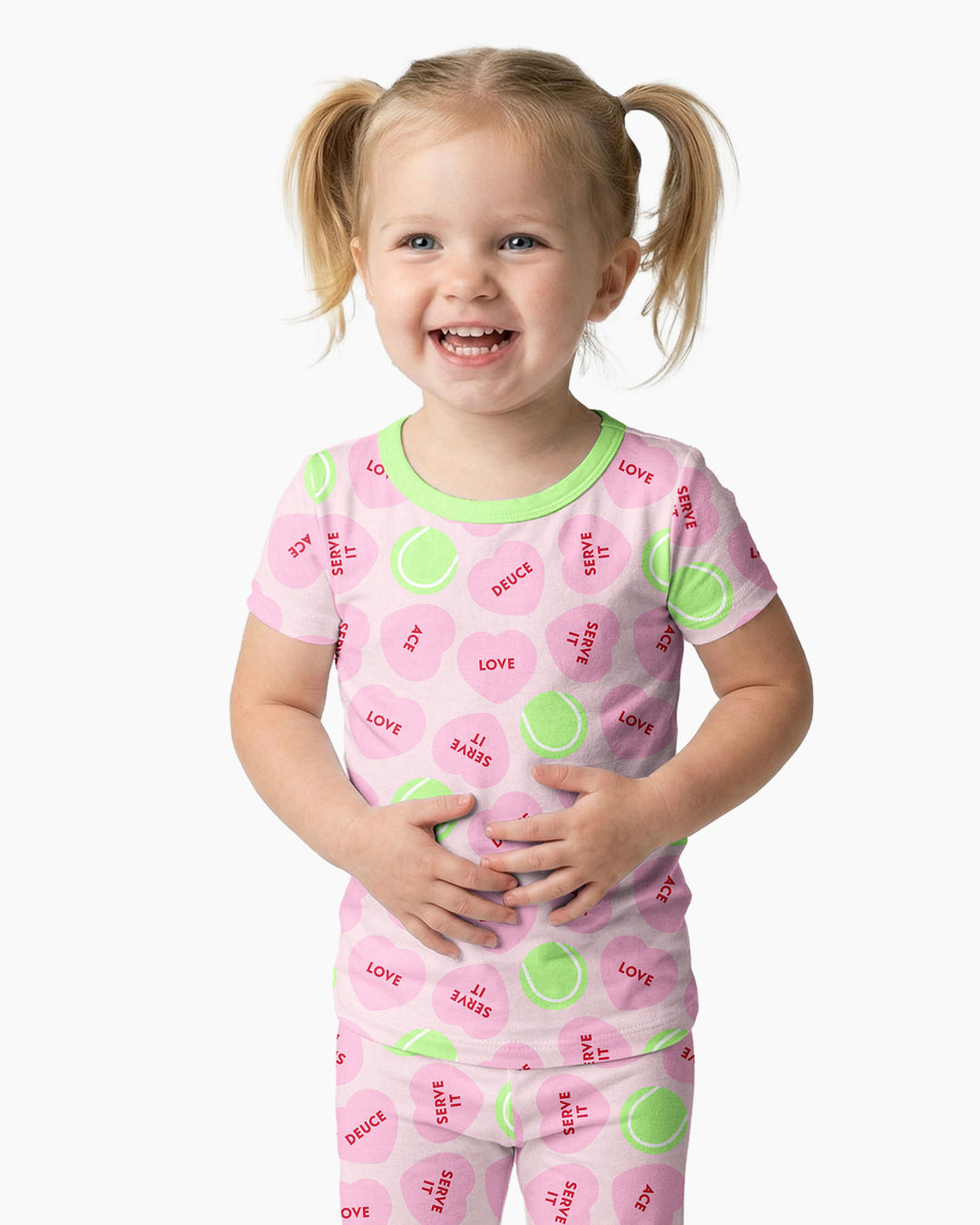 Zweiteiliges, kurzärmliges Pyjama-Set mit Marienkäfern