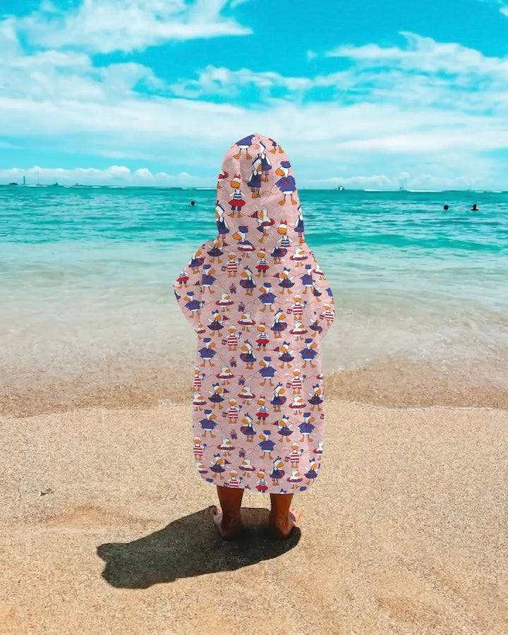 Vorlage Bade-Poncho Bambus