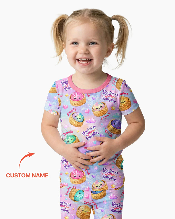 Zweiteiliges, kurzärmliges Pyjama-Set mit Marienkäfern