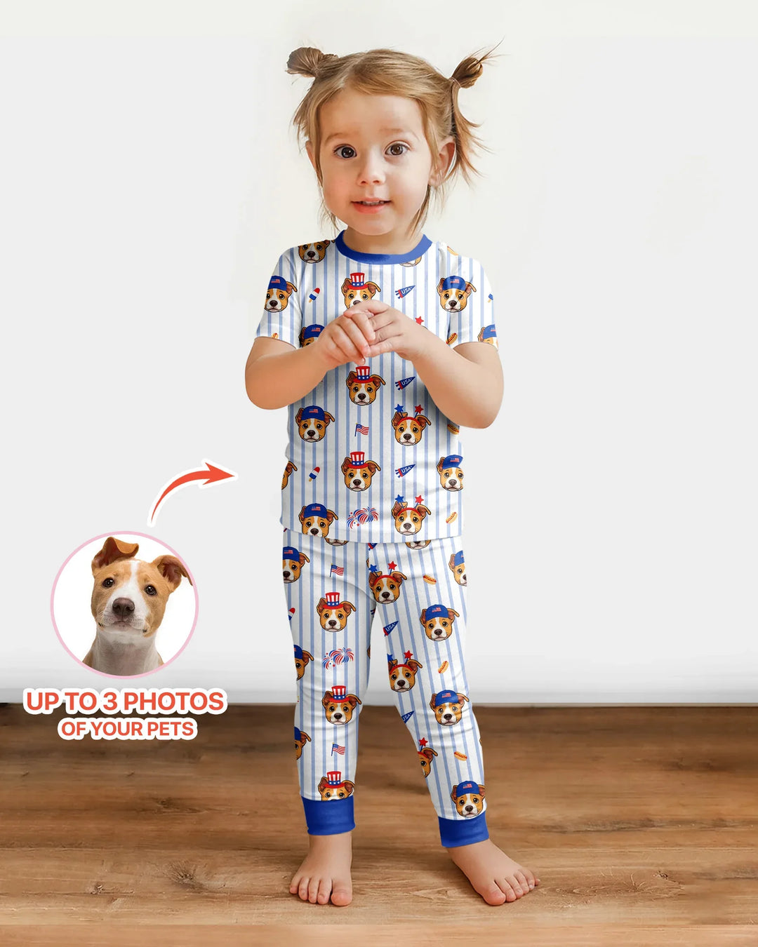 Zweiteiliges, kurzärmliges Pyjama-Set mit Marienkäfern