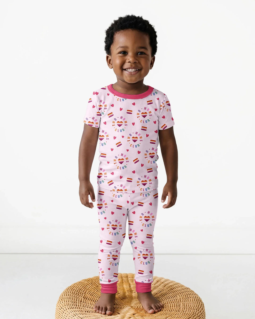 Zweiteiliges, kurzärmliges Pyjama-Set mit Marienkäfern