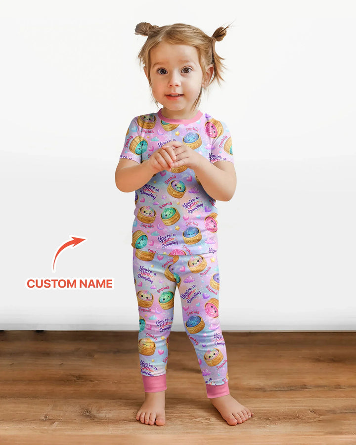 Zweiteiliges, kurzärmliges Pyjama-Set mit Marienkäfern