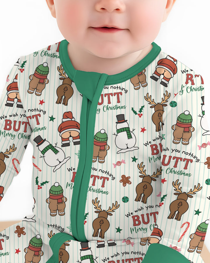 We Wish You Nothing Butt Merry  Bamboo Convertible Zippy
