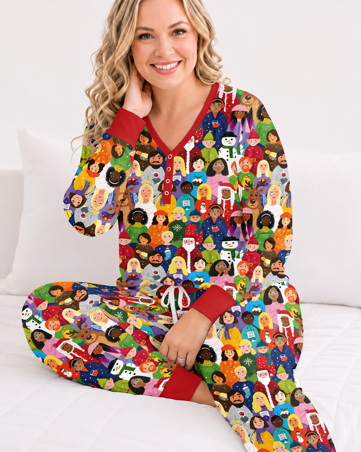 Together for Christmas Bamboo Women Pajama Set