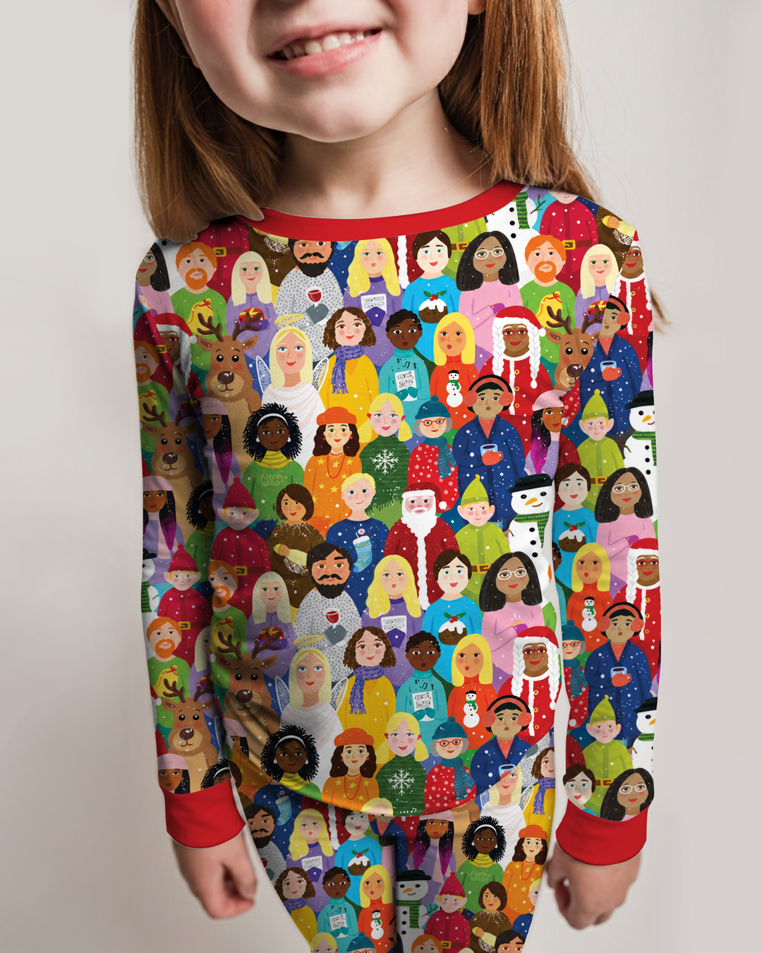 Together for Christmas Bamboo Two Piece Long Sleeve Pajama Set