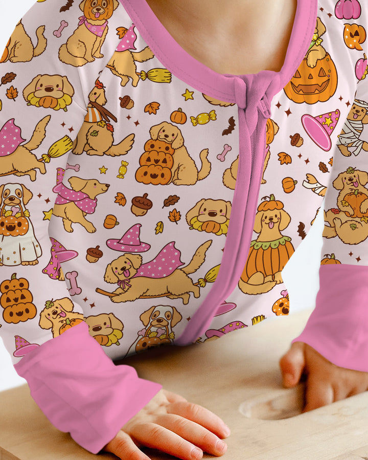 Spooky Golden Pups Bamboo Convertible Zippy
