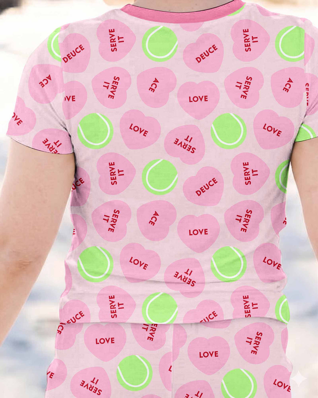 Zweiteiliges, kurzärmliges Pyjama-Set mit Marienkäfern