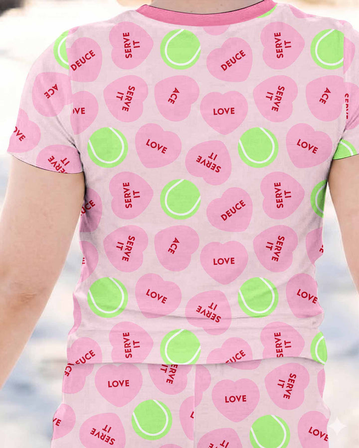 Zweiteiliges, kurzärmliges Pyjama-Set mit Marienkäfern