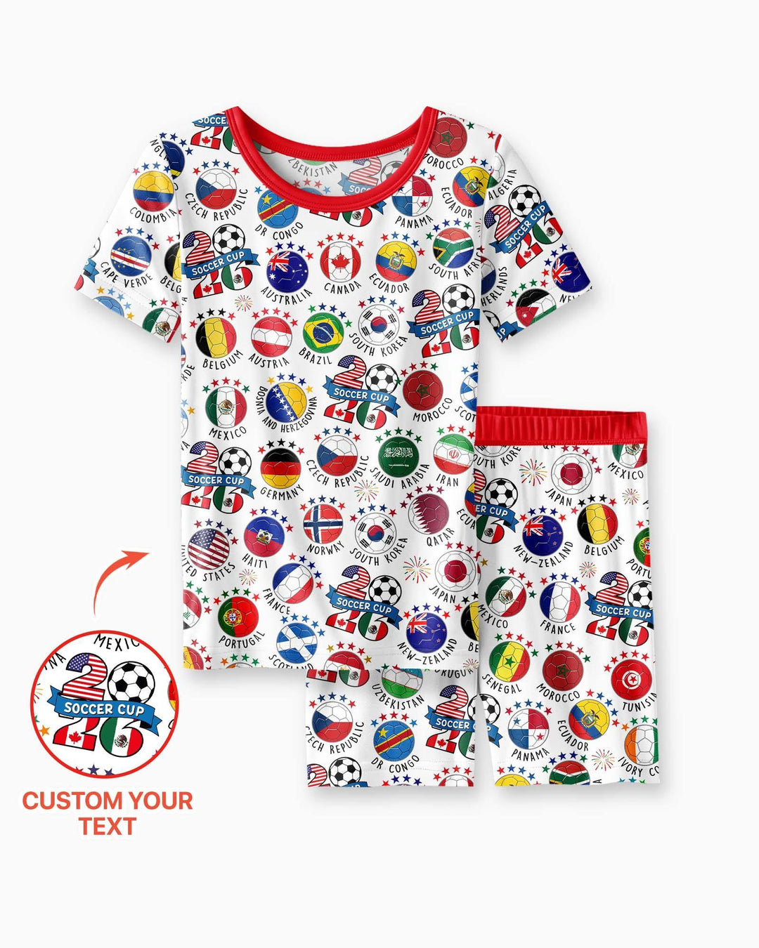 Schlafanzug-Set zweiteilig, kurze Ärmel, kurze Hose, Bambus