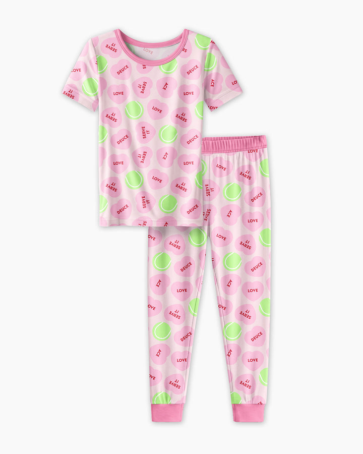 Zweiteiliges, kurzärmliges Pyjama-Set mit Marienkäfern