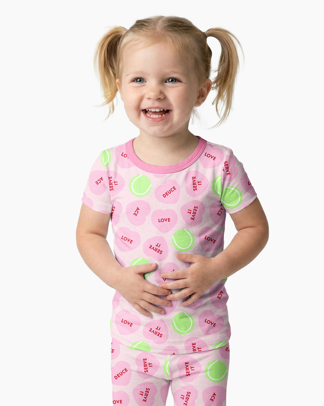 Zweiteiliges, kurzärmliges Pyjama-Set mit Marienkäfern