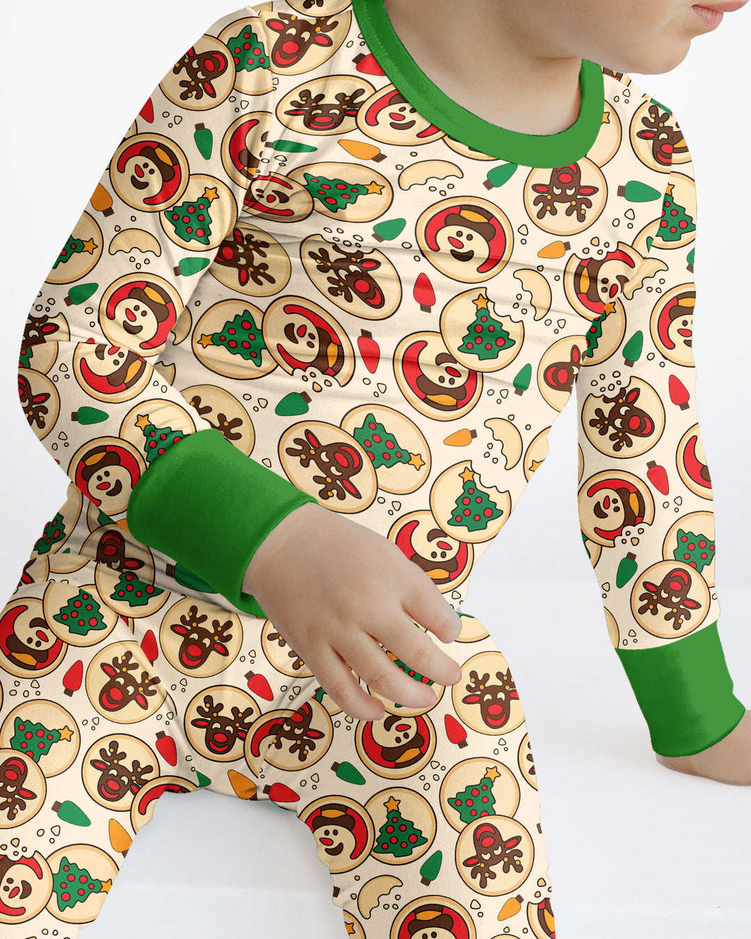 Christmas Sugar Cookie Bamboo Two Piece Long Sleeve Pajama Set