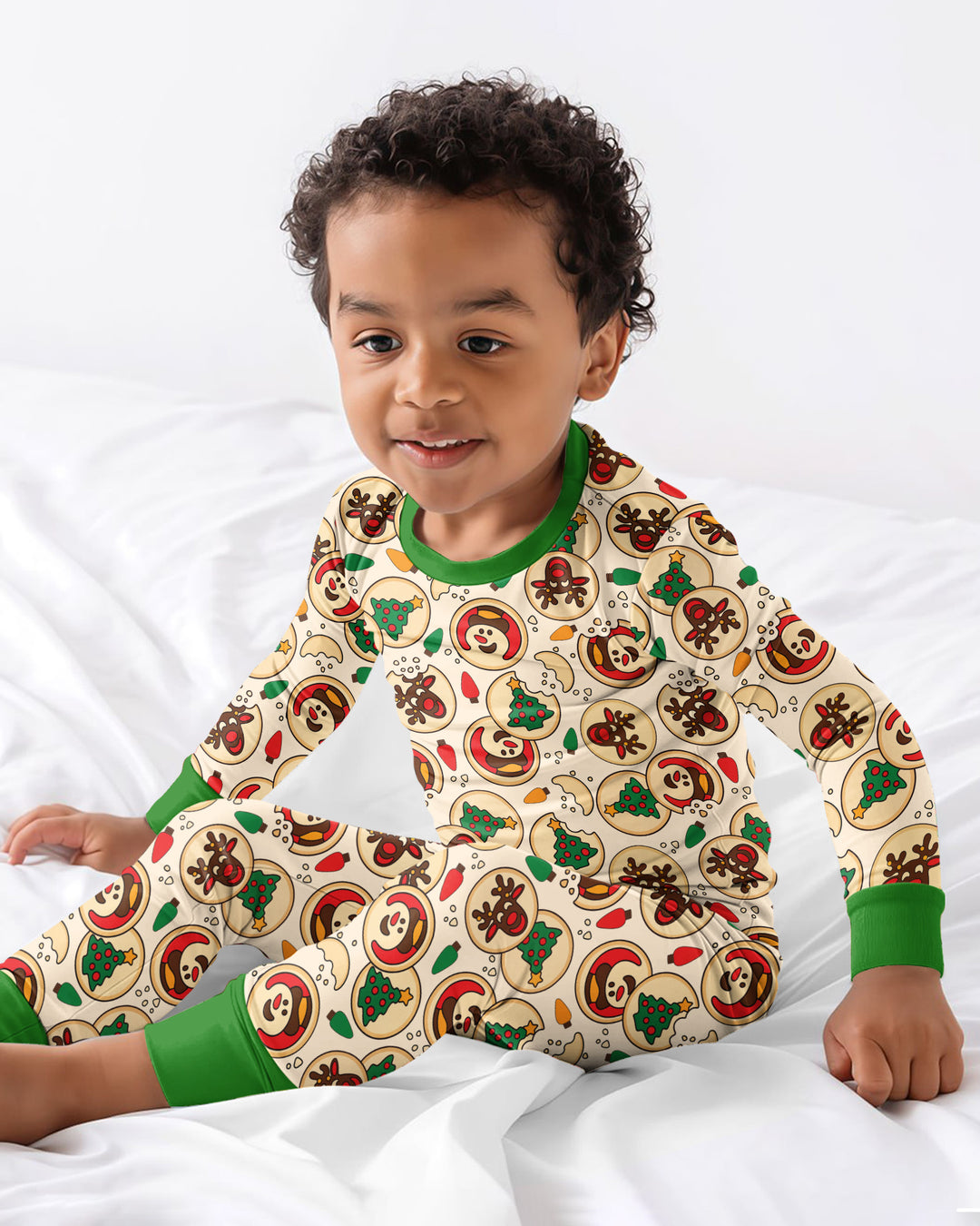 Christmas Sugar Cookie Bamboo Two Piece Long Sleeve Pajama Set