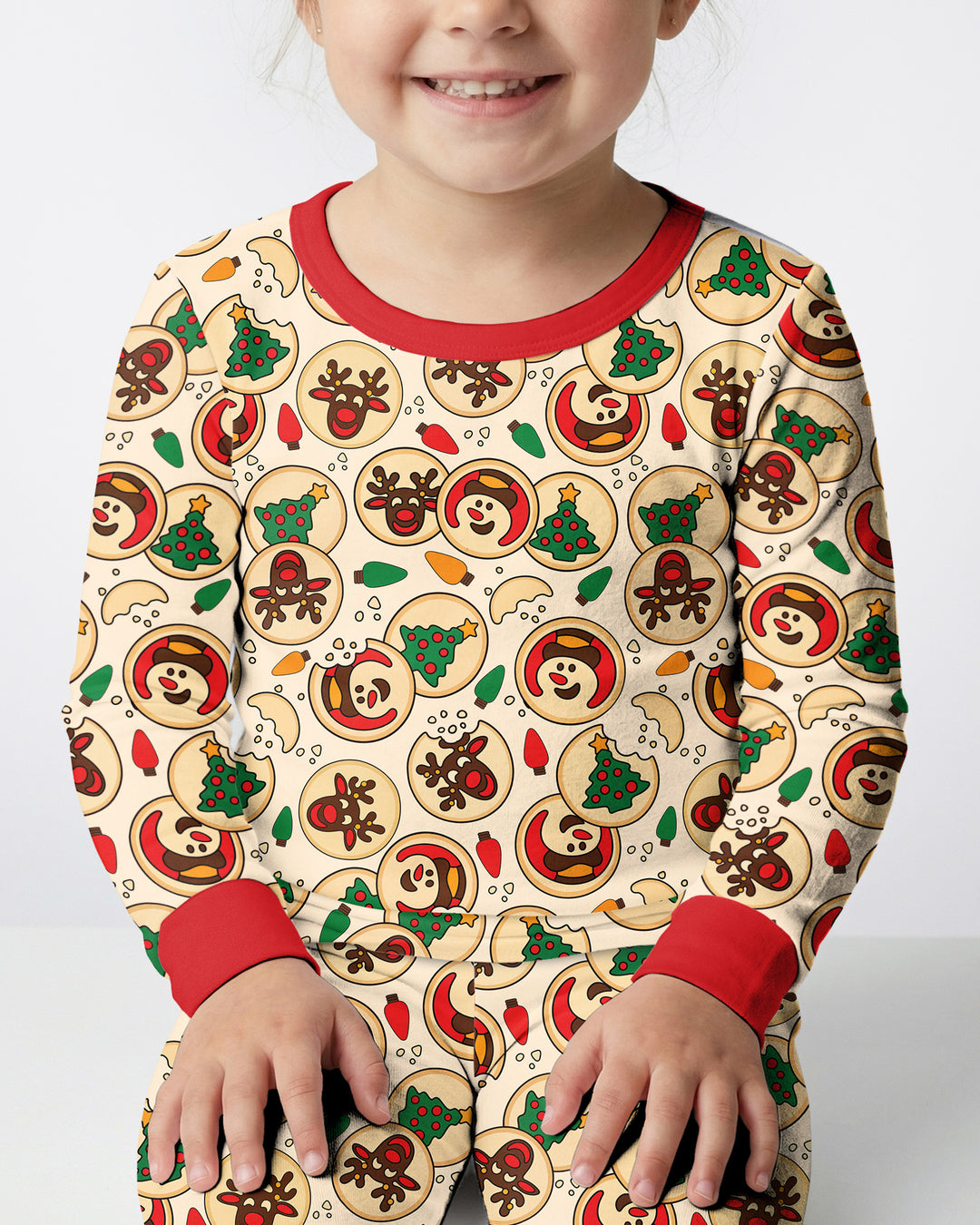 Christmas Sugar Cookie Bamboo Two Piece Long Sleeve Pajama Set