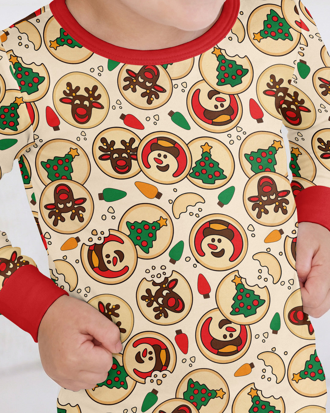 Christmas Sugar Cookie Bamboo Two Piece Long Sleeve Pajama Set