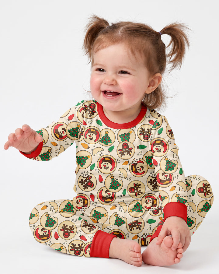 Christmas Sugar Cookie Bamboo Two Piece Long Sleeve Pajama Set